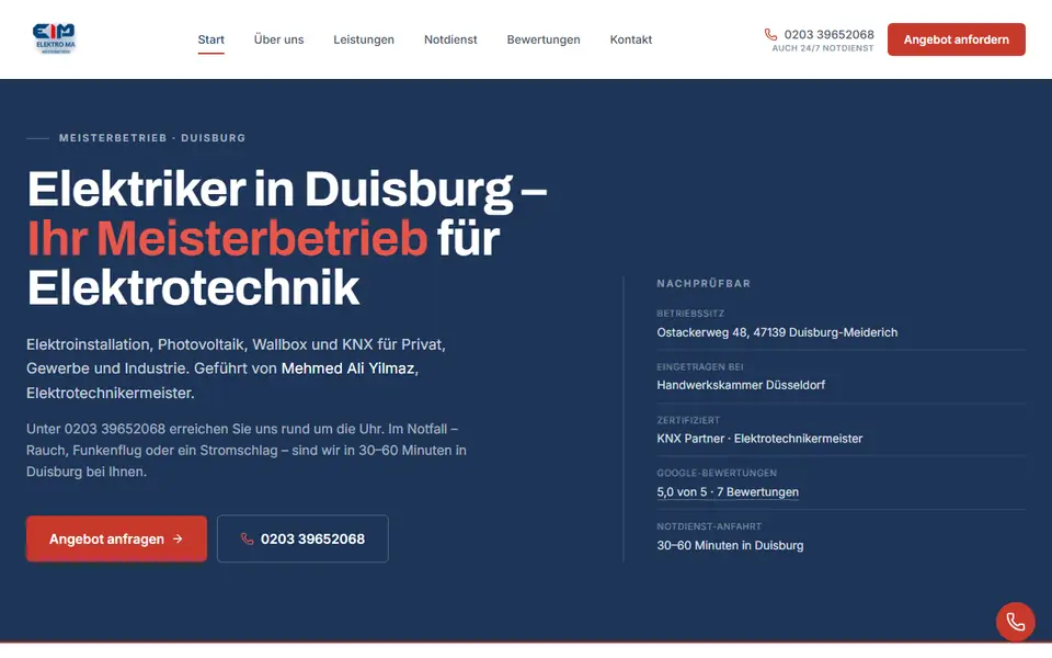 ELEKTRO MA – Projektvorschau